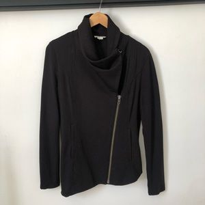 Helmut Lang asymmetrical knit Cotton blazer, S